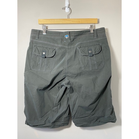 Kuhl Womens Cargo Splash Shorts Gray Outdoor Hiking Casual inseam 11.5" Size 14 - Picture 2 of 5